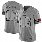 Nike 49ers 16 Joe Montana 2019 Gray Gridiron Gray Vapor Untouchable Limited Jersey Dyin,baseball caps,new era cap wholesale,wholesale hats